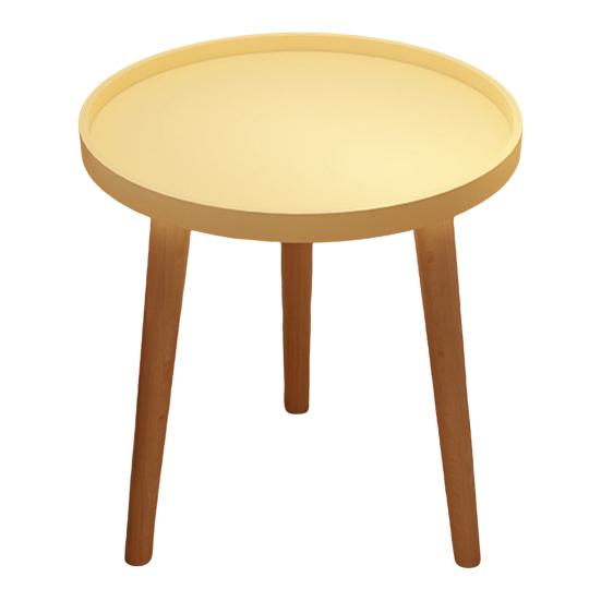 Yousheng Round End Table with 3-Legs Heavy Duty Detachable Mini Desk Bedroom Kitchen Living Room Small Space Sofa Bedside Nightstand Side Coffee Table