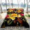 Flower Sliced Soft Universal Digital High-end Print Four Seasons Bedroom Bed Linen Single Set with Pillow Cover