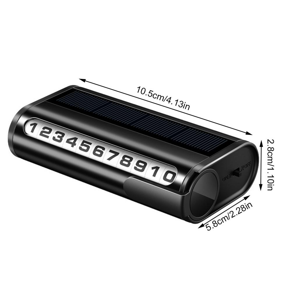 Светодиодная подсветка на солнечных батареях, временный номер, универсальная скрытая табличка для номера телефона, алюминиевые наклейки со светодиодной подсветкой, ночник, остановка