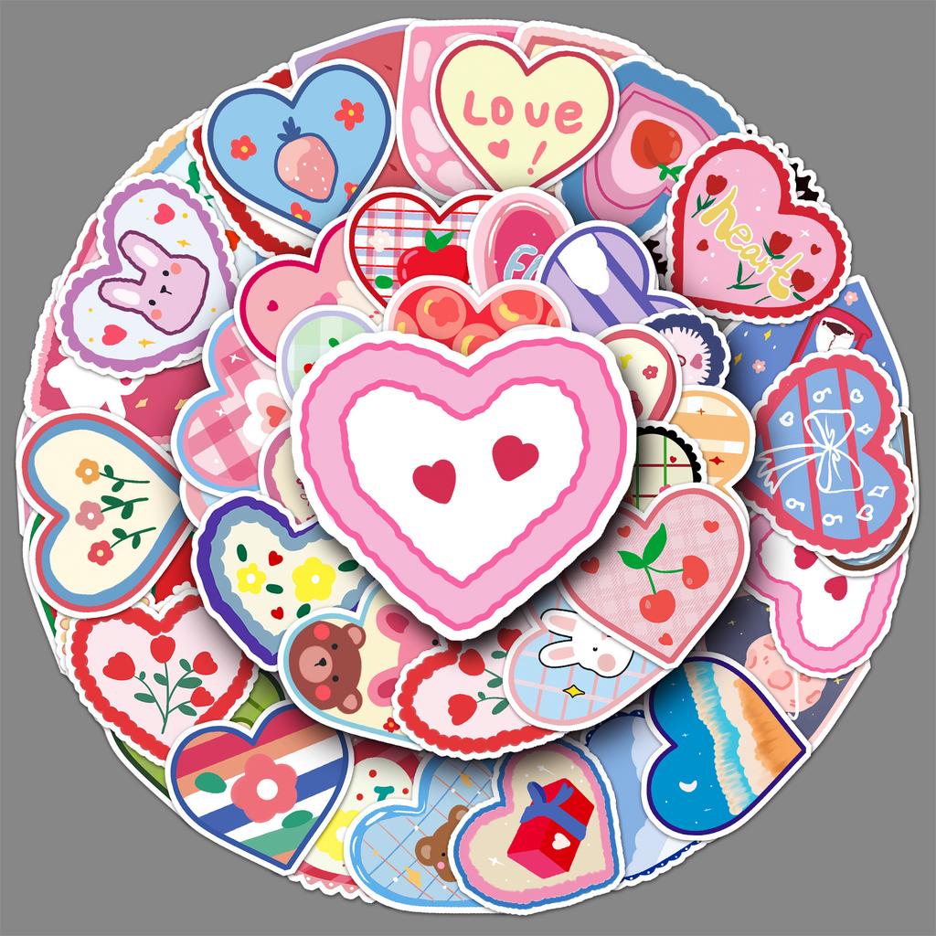 50 Любовных Дудлов Личность Мультяшные Наклейки Сделай Сам Чехол для Мобильного Телефона Наклейки для Чемодана Водонепроницаемые