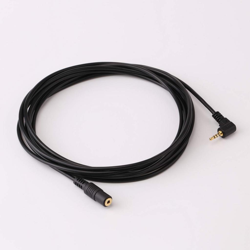Basicest 2.5mm 4 Pole Extension Stereo Cable L Type Plug (3m) for Drive Recorder Back Camera