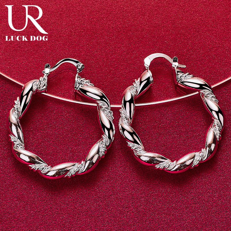 Серьги для пирсинга из стерлингового серебра 925 пробы в виде жареного теста, модные свадебные украшения