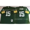 Vintage Green Bay Packers NFL Football Jersey Short Sleeve Retro Style Embroidered Team Apparel