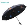 Райский зонт двойного назначения XL, толстый, усиленный, с защитой от УФ-лучей, черный, от солнца и дождя, для женщин и студентов