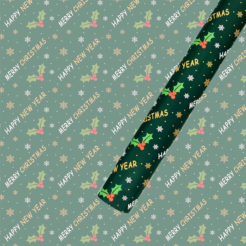 Decorative Packing Paper Patterned Christmas Wrapping Paper Festival Wrapping Paper Colorful For Celebrations Christmas Parties