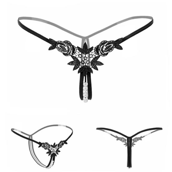 Женские сексуальные стринги с ремешком, стринги, V-образные трусики, кружевное нижнее белье с цветочным принтом, трусы