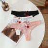 Mesh Transparent Thong Women Embroidery Lace Sexy Underwear Seamless G-String Female Panties Intimates Lingerie