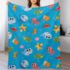 Finny The Shark Pattern 01 Throw Blanket For Baby For Sofa Thin Blankets