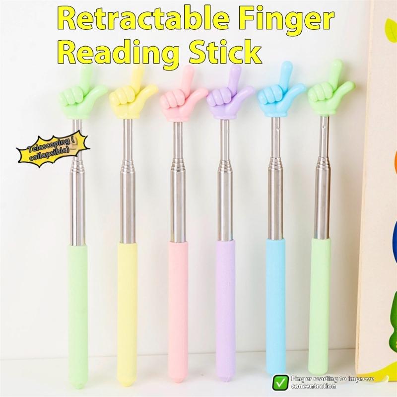 10Pcs Retractable Teacher Pointer Finger Telescoping Pointer Stick Hand Pointer Extendable Presentation Pointer Finger