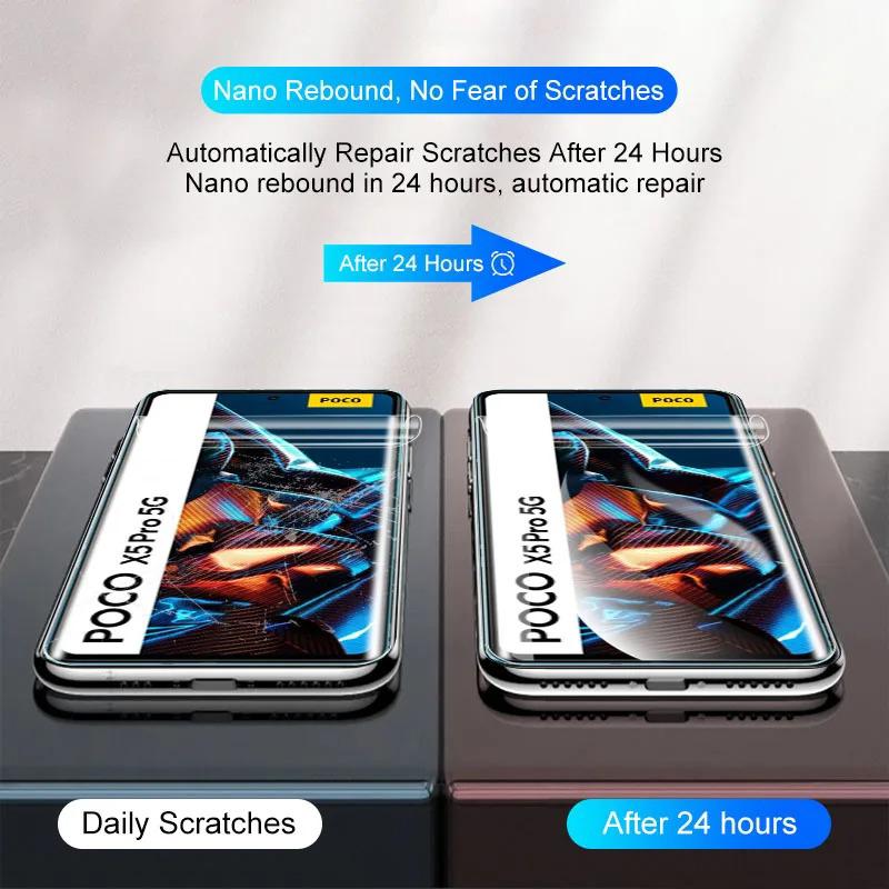 2 шт. HD гидрогелевая пленка для iPhone Samsung Huawei Honor Xiaomi Redmi OPPO Realme Vivo OnePlus Защитная пленка для экрана телефона мягкое полное покрытие