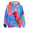 Men'S Loose Fashion Retro Printed Hooded Sweatshirt Casual Fashion Sports Sweatshirt