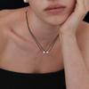MIDNIGHT MOMENT Two Line Black Necklace