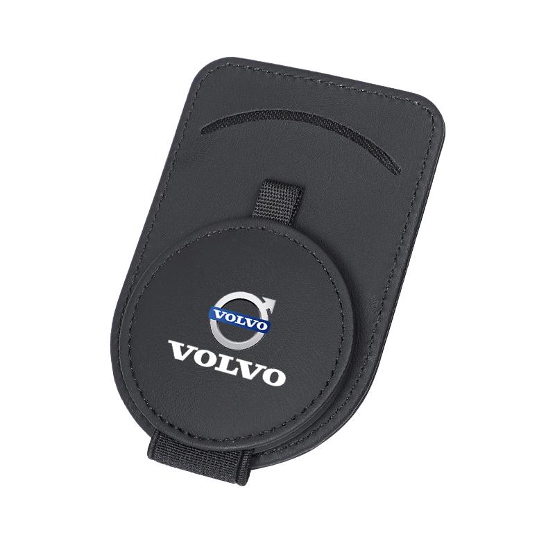 Multifunctional Leather Car Sun Visor Glasses Holder Clip For Volvo XC90 V90 V60 XC60 V40 EC40 EX40 S80 S60 S90 C40 XC40 V70 C70
