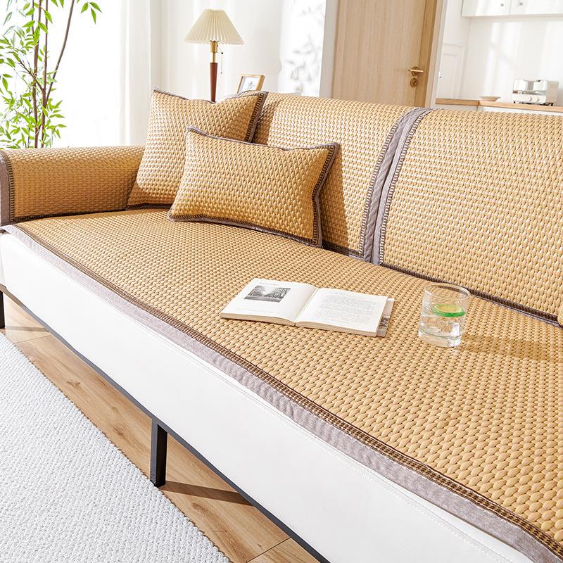 High-Grade Pe Rattan Sofa Mat New Summer And Summer Seat Cushion Non-Slip Cover Cloth Towel Hair