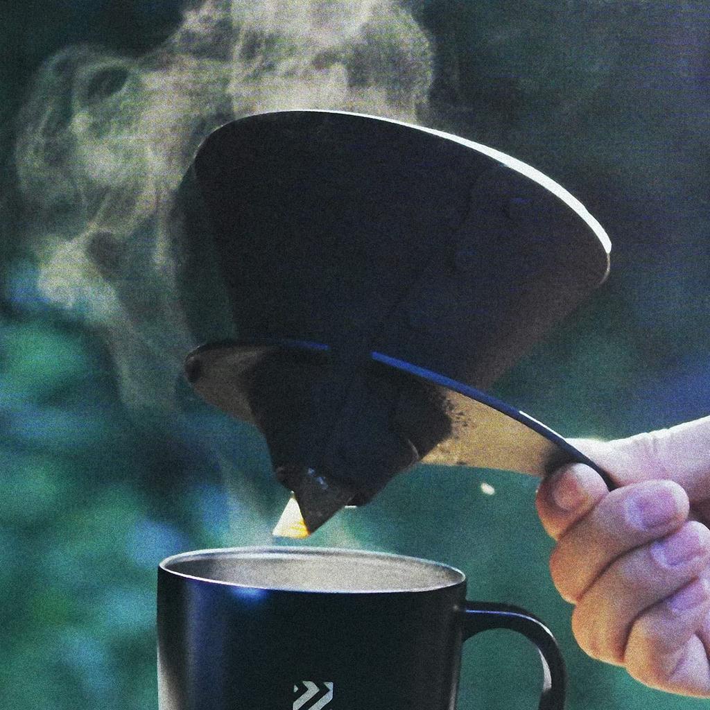 Zebrang V60 Flat Dripper ZB-VDF-02B, Lightweight and Portable for Outdoor Camping, 1-4 Cups of Coffee