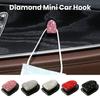 Автомобильный липкий крючок, многофункциональный клейкий крючок для автомобиля, блестящий дизайн со стразами, крючок для хранения автомобиля, украшение