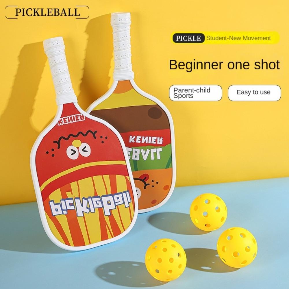 2 Pickleball Racket Pickleball Paddles Set 4 Balls Pickleball Training Equipment  Cricket Equipment