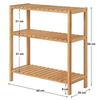 Bamboo Bathroom/kitchen/shoe Rack, 60 X 26 X 66 Cm Perfect for Bathroom, Living Room, Hallway, Kitchen or Balcony.