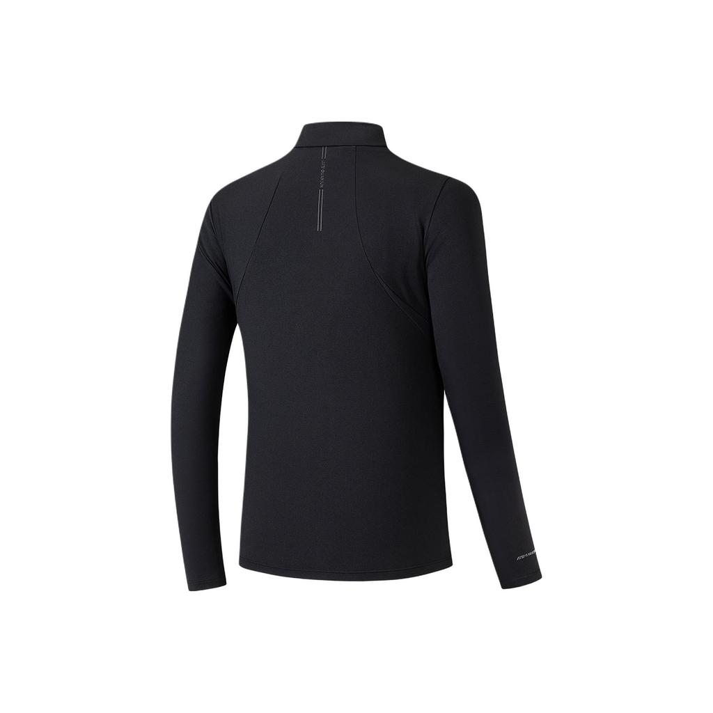 Anta Champion All-Weather Series Solid Color Half-High Neck Soft Versatile Breathable Long Sleeve Knit Top Women Tops 162540402-3