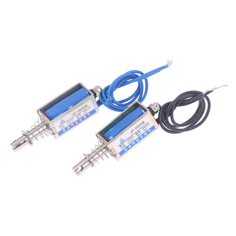 1 шт. Jf-0530B DC 6V 12V 24V Электромагнит толкающе-тянущего типа Удерживающая сила 5Н Ход 10 мм Линейный соленоид