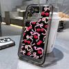 Чехол на весь экран Красная вишня для IPhone 16 15 14 13 12 11 Pro Max X XR XS 7 8 Plus SE Для IPhone 16 15 14 Plus Чехол Funda