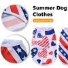 Dog Clothes Small Medium Dogs Independence Day July 4th Soft Puppy Vest Breathable Cats T-shirt Cool Pet Clothing Bulldog