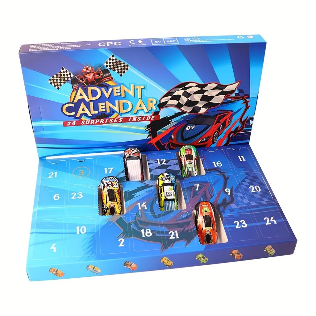 24 Racing Car Christmas Calendar, 24 Styles Of Christmas Countdown Gifts