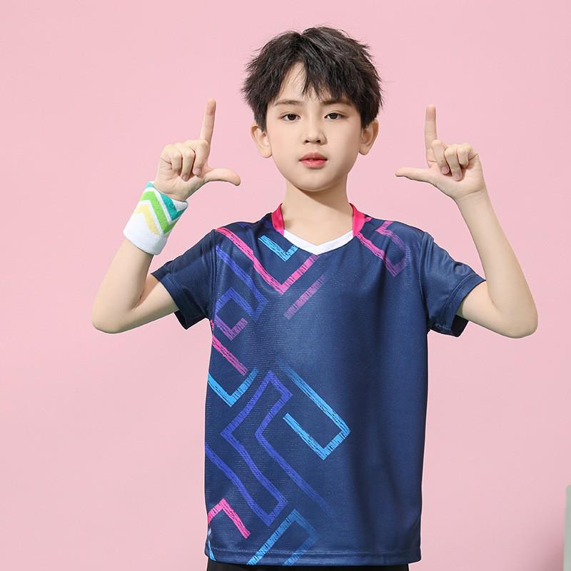 Quick-Dry Badminton Sport Set Men Women Kids Short Sleeve Shirt Shorts Skirt Athletic Wear