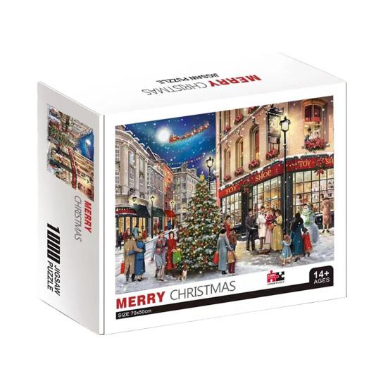 1000 шт./набор рождественских пазлов рождественская елка Санта-Клаус головоломка украшение для детей взрослых образовательные