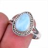 Natural Republic Larimar Gemstone 925 Sterling Silver Jewelry Ring Size 9.5 w2J37