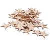25 Pcs 50mm Star Shape Wooden Embellishments for Crafts DIY Wood Slices Decor for Home Party