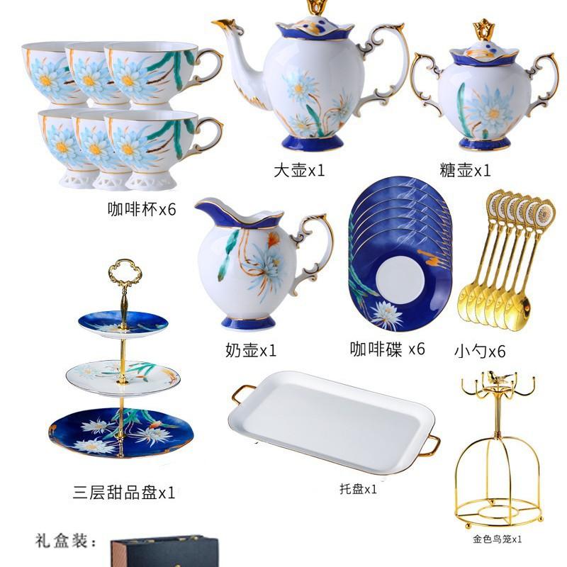 Кофейная чашка блюдце набор для послеобеденного чая изысканный костяной фарфор набор для воды чашка для цветочного чая бытовой набор с подносом