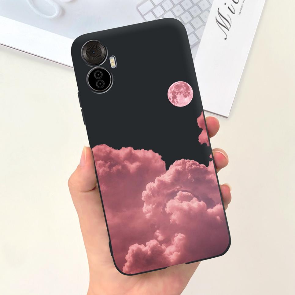 For Itel Vision 5 Plus Phone Case Soft Silicone Cover for ITEL S18 pro Vision5plus 5+ Fundas Cartoon Moon Sky Girly Pattern Capa