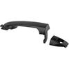 BOXI Front Left Driver Side LH Outside Exterior Door Handle Fit for Kia Spectra Spectra5 2004-2009 / Smooth Black / 80753 82650-2F000 82670-2F000