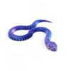 New Year Gift 3D Simulation Snake Desktop Ornament Flexible Decompression Toy Stress Relief Surprise for Kids Home Crafts