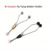 1pc Bi-Ceramic Tip Bobbin Holder, Heavy Bullet Head Flies Lure Tying Thread Holder Tool, Fishing Hook Jig