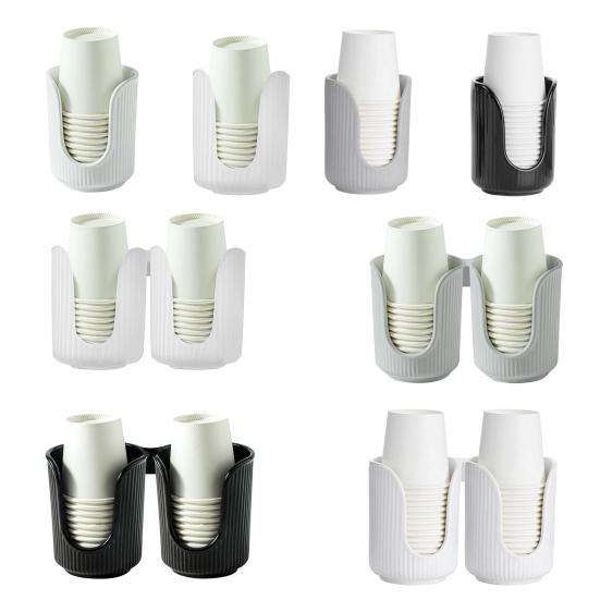 Plastic Cup Holder U-Shaped Grooves Opening Cups Cup Storage Keeping Top Counters Neat Anti-Slip