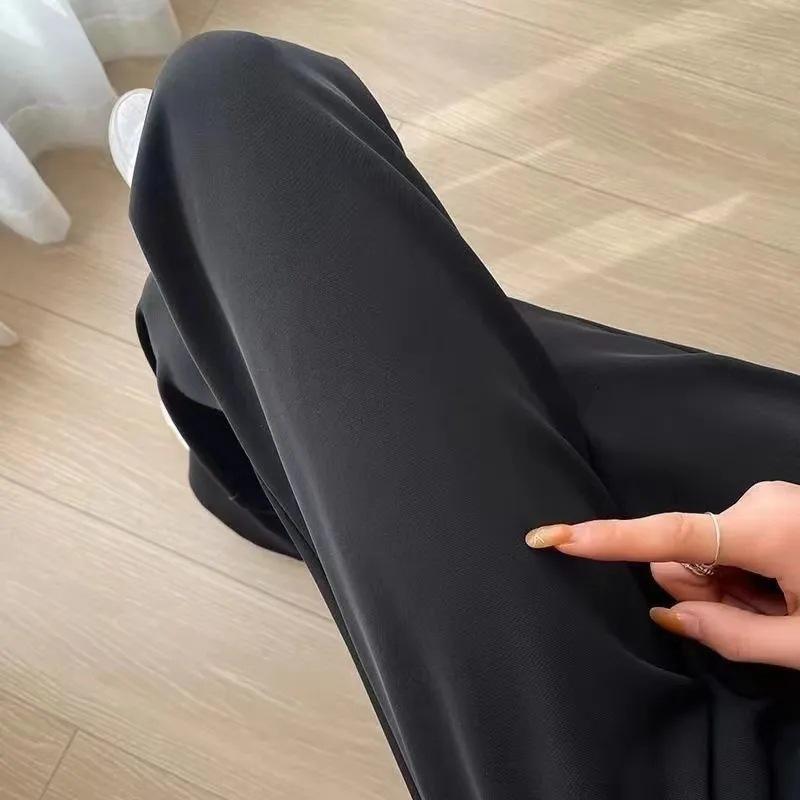 Свободные брюки-костюм женские жаркий сезон высокая талия и тонкая грушевидная фигура драпировка широкие брюки