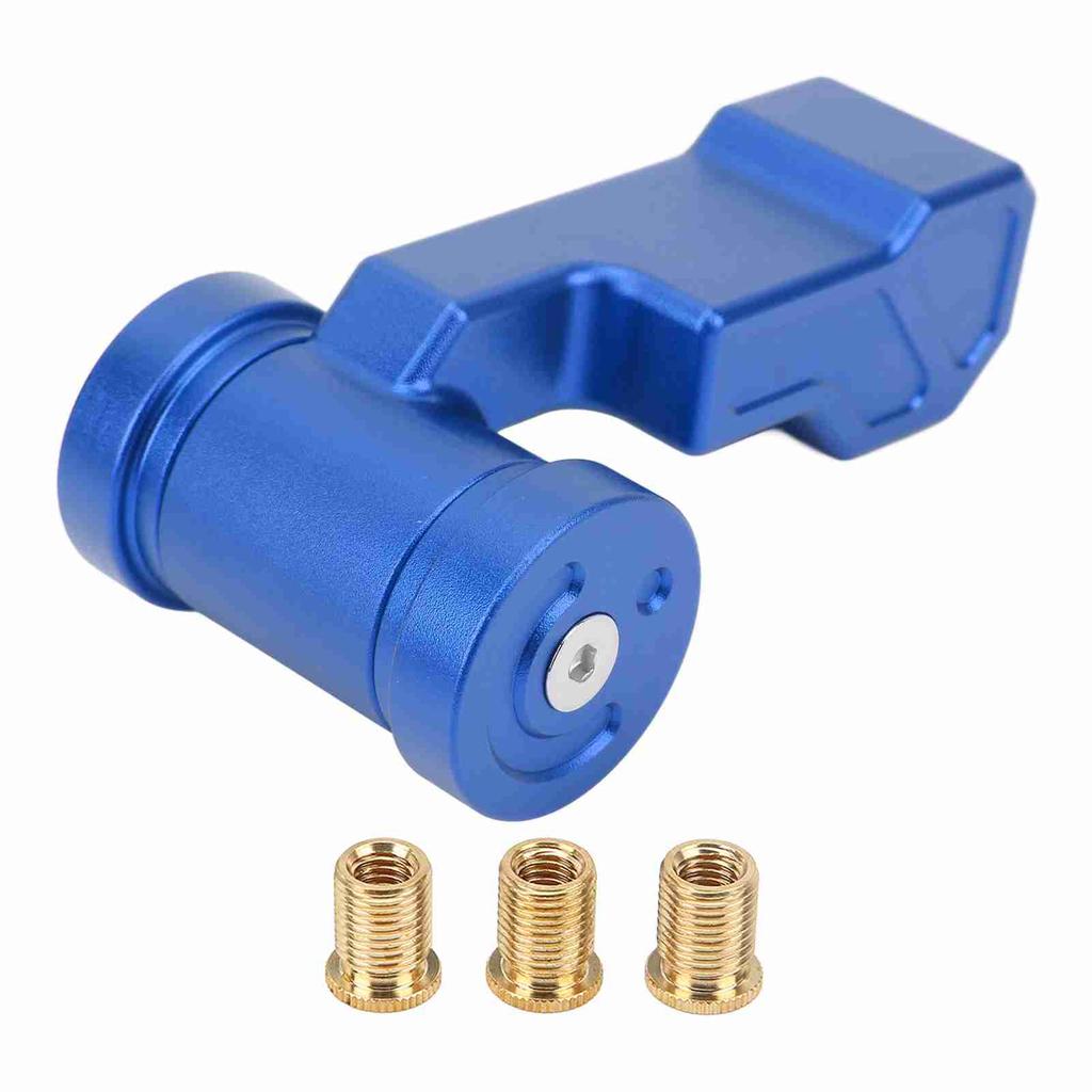 T Handle Gear Shift Knob Aluminum Alloy Aircraft Joystick with Adapters Replacement for Acura Blue