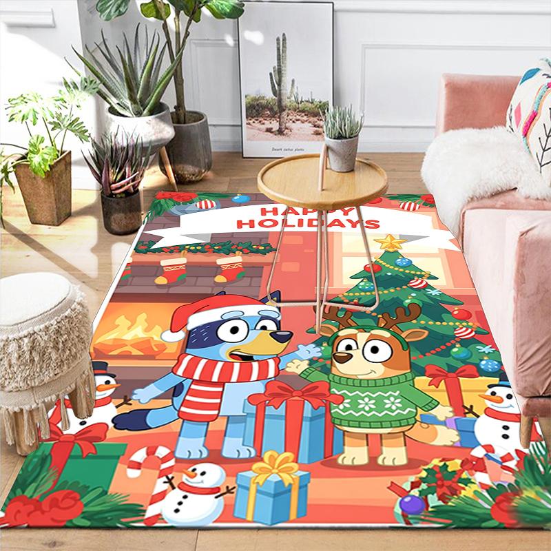1Pc Happy Holiday Celebration Rug Office Carpet Indoor Outdoor Doormat Nonslip Soft Living Room Christmas Halloween Gift D92221