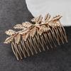 Модные украшения для волос Золото Серебро Свадебный гребень Свадебные аксессуары Женский головной убор Металлический лист