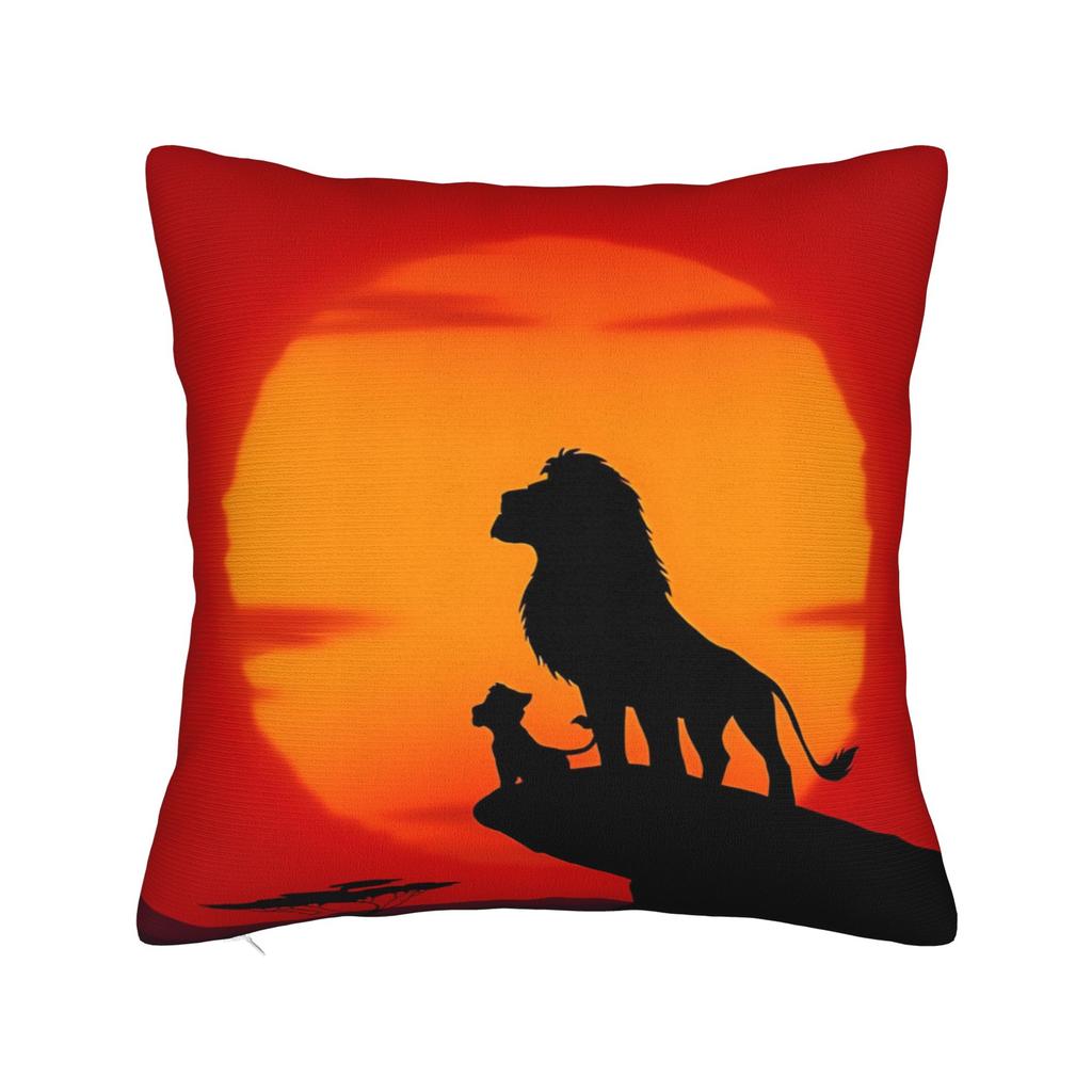 Lion King Simba Square Pillow Case Polyester Throw Pillow  , Novelty Pillowcover Home Decor