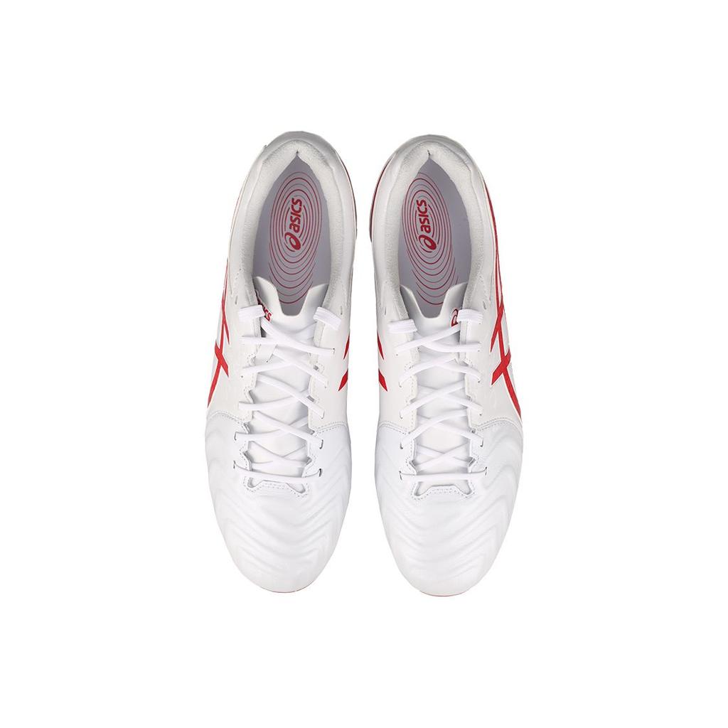 Asics Ds Light Series Round Toe Lace-Up Ag (Rubber Short Studs) Soccer Shoes Men Soccer Shoes White Red 1103A032-102