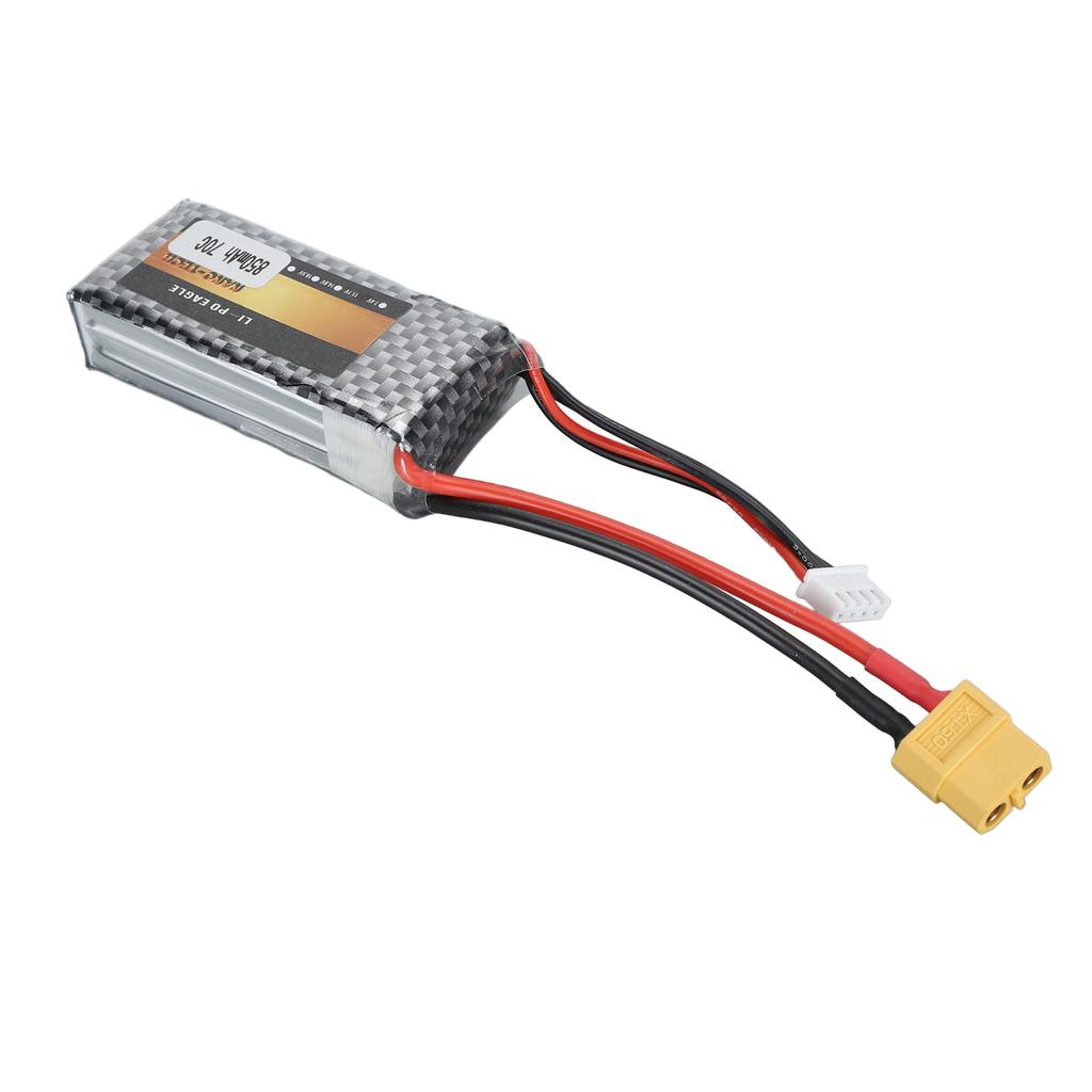 Drone Lithium Battery 11.1V 3S 850mah with XT60 Plug RC Remote Controlled Rechargeable for Quadcopte