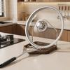 Folding Pot Lid Rack Rustproof Spoon Rest Multi-functional Pot Cover Shelf  Cabinet