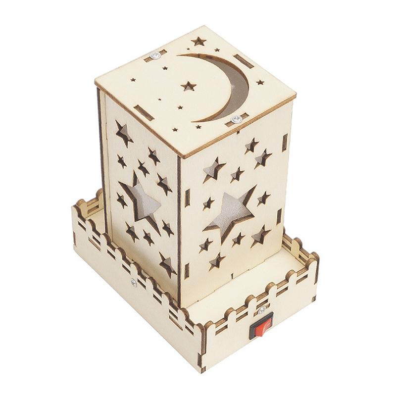 Деревянные разноцветные звездные огни наборы DIY научные строительные проекты 3D деревянные головоломки сборка модель набор развивающие игрушки для мальчиков и девочек