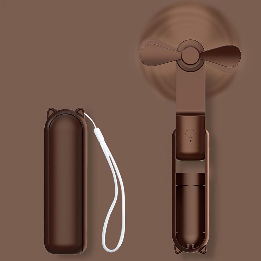 1 шт. модный портативный ручной вентилятор с USB-перезаряжаемым аккумулятором 2000 мАч мини-вентилятор небольшой карманный вентилятор для путешествий на свежем воздухе