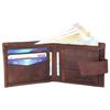 Top Grain Leather Wallet for Men Removable Card Slot Loop Closure Handcrafted Ultra Strong Stitching