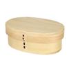 Маленький ланч-бокс Gokusho Magewappa, сделанный из натурального дерева, одноярусный, (500мл), Япония, Кедр, Круглый,