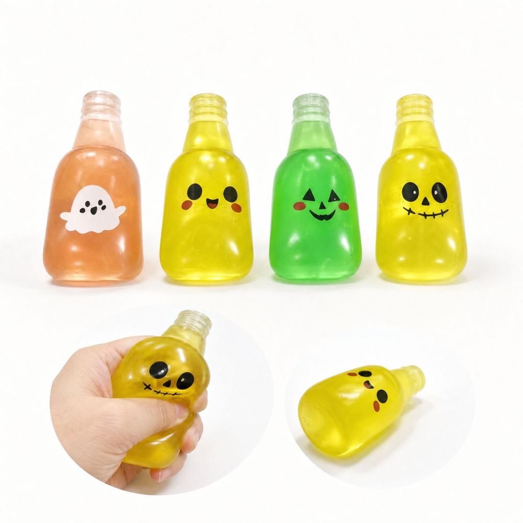 Halloween Wine Bottle Shaped Toy, Cute Novelty Toy, Random Party, Color Box Packaging